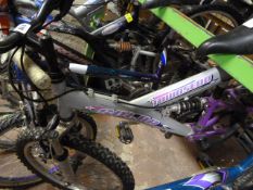 Townsend Solar Girl's Mountain Bike with Suspension - Silver & Lilac