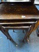 Mahogany Nest of 3 Tables