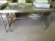 Stainless Steel Preparation Table