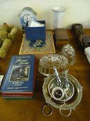 2 Jelly Moulds - Clock - Vase - Books etc