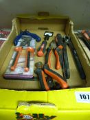 Box containing 8 Assorted Hand Tools
