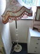 Onyx & Brass Standard Lamp & Shade