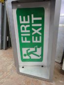 *Illuminated Fire Exit Sign