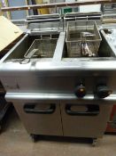 Lincat Floor Standing Stainless Steel 2 Basket 2 Compartment Fryer