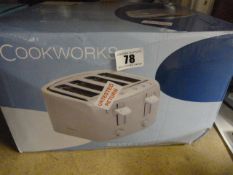 *Cookworks 4 Slice Toaster