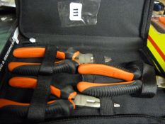3 Piece Plier & Snip Set in Carry Case