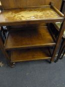 Oak Tea Trolley