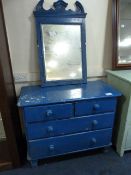 Painted Pine Chest of 3 Long & 2 Short Drawers