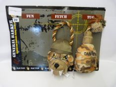 *GENERAL BARKER DOGTOY 3PK