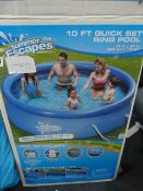 *QUICK SET 10FT POOL