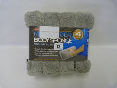 *CARRAND BODY SPONGE 4PACK