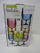 *STACKING TUMBLERS 8 PIECE
