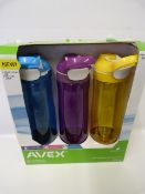 *AVEX WATER BOTTLE 3PK F15