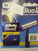 *GILLETTE BLUE II    DISPOSABLE RAZORS