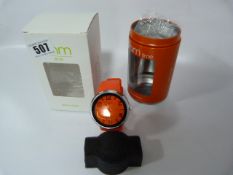 JAM TIME  ANALOGUE WATCH SILVER & ORANGE