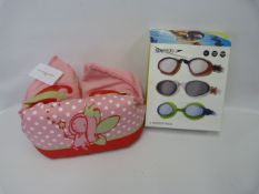 *SEVYLOR PUDDLE JUMPER    PINK WITH 3 PAIRS OF GOGGLES