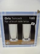 *CLEAR GLASS TOUCH LAMPS