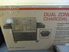 *DUAL ZONE CHARCOAL GRILL