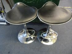 *PAIR OF GAS LIFT BARSTOOLS