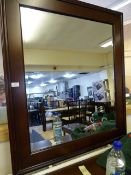 *Mahogany Framed Wall Mirror