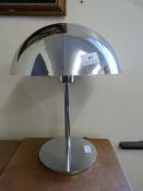 Chrome Mushroom Table Lamp