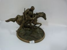 Reproduction WW1 Horse & Soldier Figurine