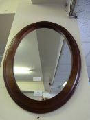 Mahogany Framed Wall Mirror