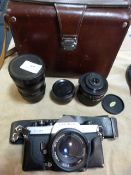 Cosina CSR Camera - Lenses & Case