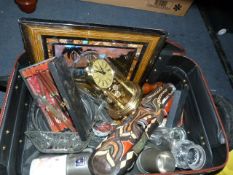 Case including Treen Ware - Glassware etc