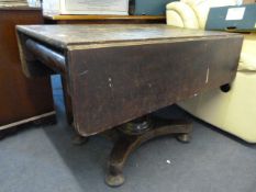 Mahogany Victorian Drop Leaf Table