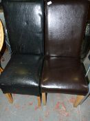 2 High Back Dining Chairs