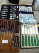 4 Sets of Cased Cutlery