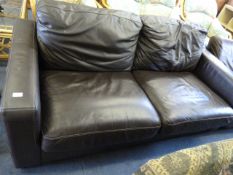 Brown Leather Sofa