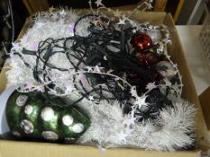 Box of Christmas Decorations