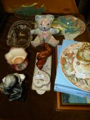 Collection of Wedgewood Cabinet Plates - Glassware - Trinket Wares etc