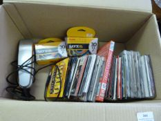 Box containing CDs - Telephone & Ink Catridges
