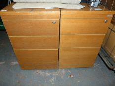 2 Stand Alone 3 Drawer Units