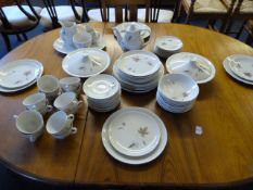 Large Quantity of Royal Doulton Tumbling Leaves Dinnerware