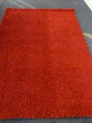 Red Shag Pile Rug