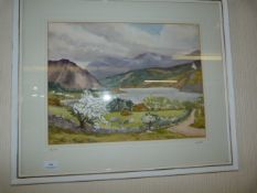 Framed Water Colour Entitled 