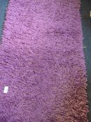 Small Purple Shag Pile Rug