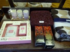 Fleece Throw, perfumes etc