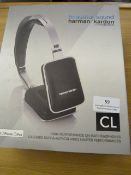 *Pair of Harman Kardon Over Ear CL Over Ear Black & Silver Headphones