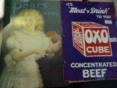 2 Reproduction Aluminium Signs