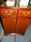 Mahogany Inlaid Hi-Fi Cabinet