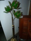 Ornate Brass Standard Lamp