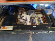 2 Boxes of Books & Box of Videos