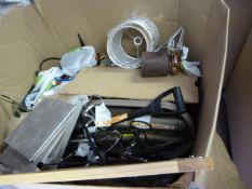 *Pallet containing Approximately 50 Untested Electrical Appliances including Table Lamps - Garden