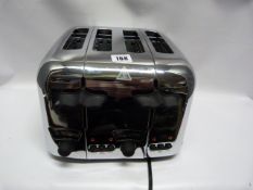 *Polished Chrome Delonghi 4 Slice Toaster
