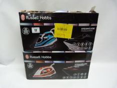 *2 Russell Hobbs Steamglide Professional Irons